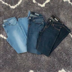 3 Set Light, Medium, Dark Wash Jeggings
